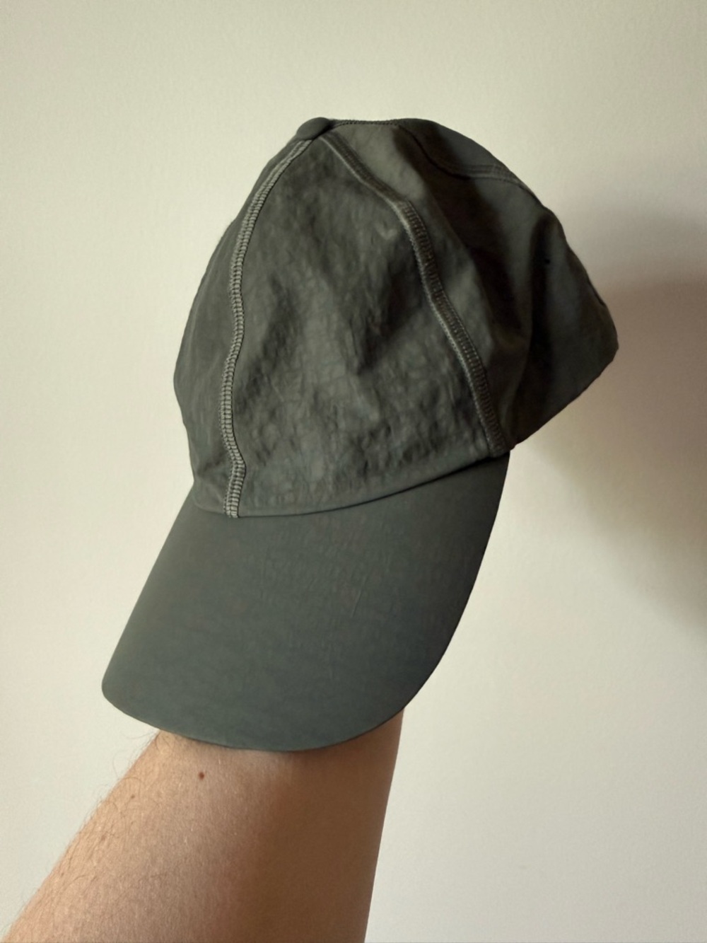 Lululemon Green Technical Baseball Cap Lightweight Athletic Hat Minimalist OS